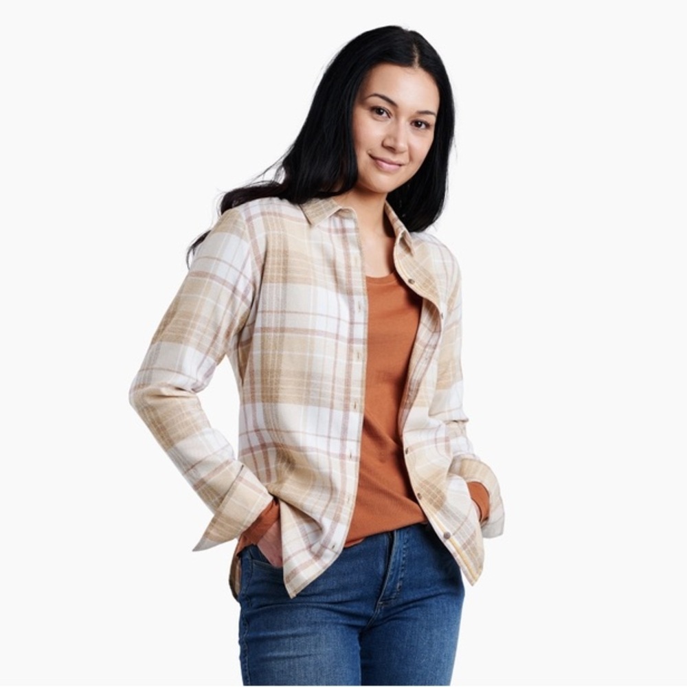 Kuhl Kamila Flannel Long Sleeve Button Down Top